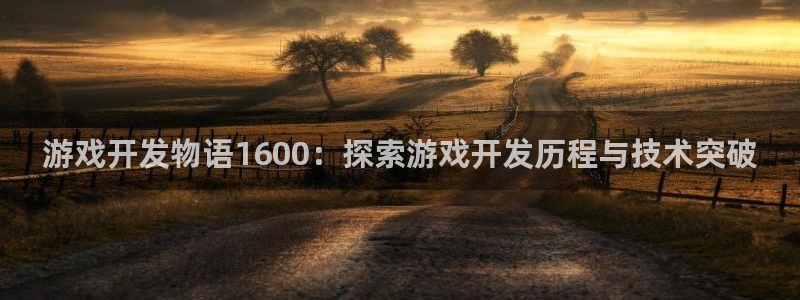 游戏开发物语1600：探索游戏开发历程与