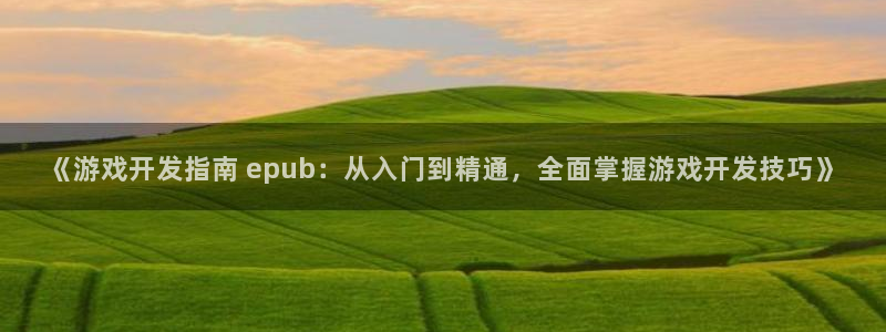 沐鸣网站：《游戏开发指南 epub：从入