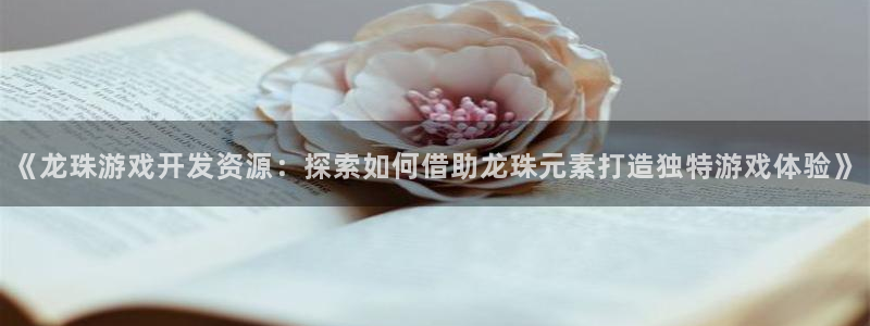 《龙珠游戏开发资源：探索如何借助龙珠元素