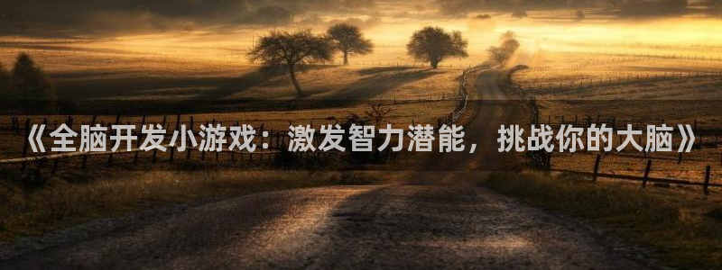 沐鸣3注册：《全脑开发小游戏：激发智力潜