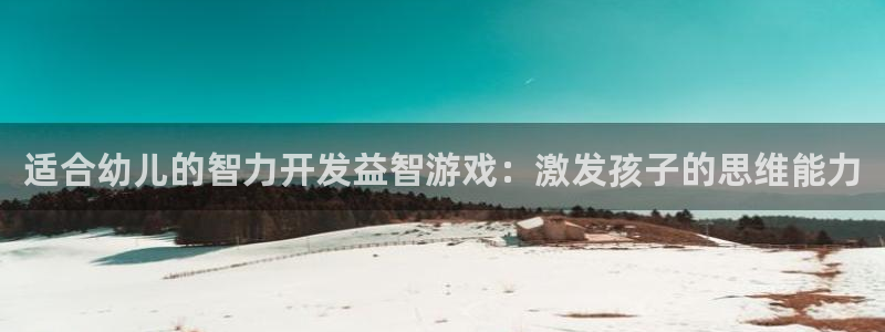 沐鸣1登录地址：适合幼儿的智力开发益智游