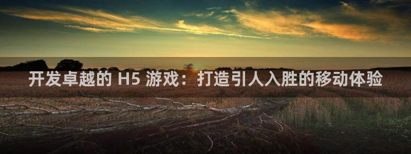 沐鸣娱乐是干嘛的：开发卓越的 H5 游戏