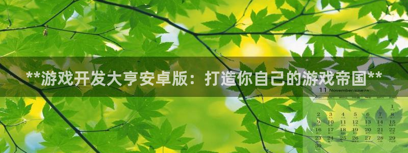 沐鸣1登录地址：**游戏开发大亨安卓版：