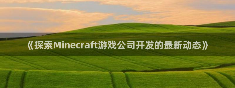 沐鸣4主管：《探索Minecraft游戏